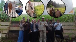 Camat Bacan Timur saat tinjau Program ketahanan pangan Desa Sabatang dalam agenda Kunker ke Sejumlah Desa wilayah setempat.