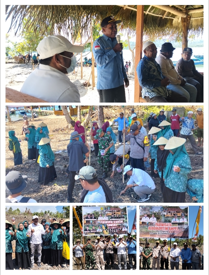 Seremoni penanaman jagung ketahanan pangan Desa Pelita. (Istimewa).  