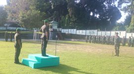 Upacara peringatan hari juang TNI AD.