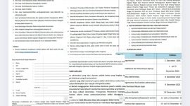 Surat pengumuman seleksi terbuka calon pejabat pimpinan tinggi Pratama dilingkungan Kabupaten Halmahera Selatan Tahun 2025. (Dok//Panselter).