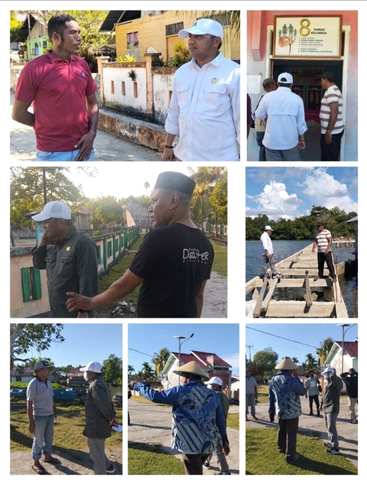 Sidak Plt Kadis PMD Halsel di Kecamatan Mandioli Utara.