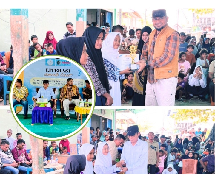 Kunjungan Bupati dan Wakil Bupati Halsel ke Desa Laluin.