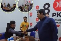 Izzuddin Alqassam Kasuba saat berkunjung ke Kantor DPD PKS Kota Ternate. (Istimewa).