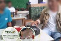 Pertemuan fasilitator Program TEKAD dan Kelompok di warung Kopi.