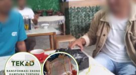 Pertemuan fasilitator Program TEKAD dan Kelompok di warung Kopi.