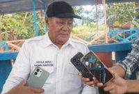 Kades Gonone saat menggelar Konferensi Pers dengan sejumlah Media, Selasa (27/1/2026).