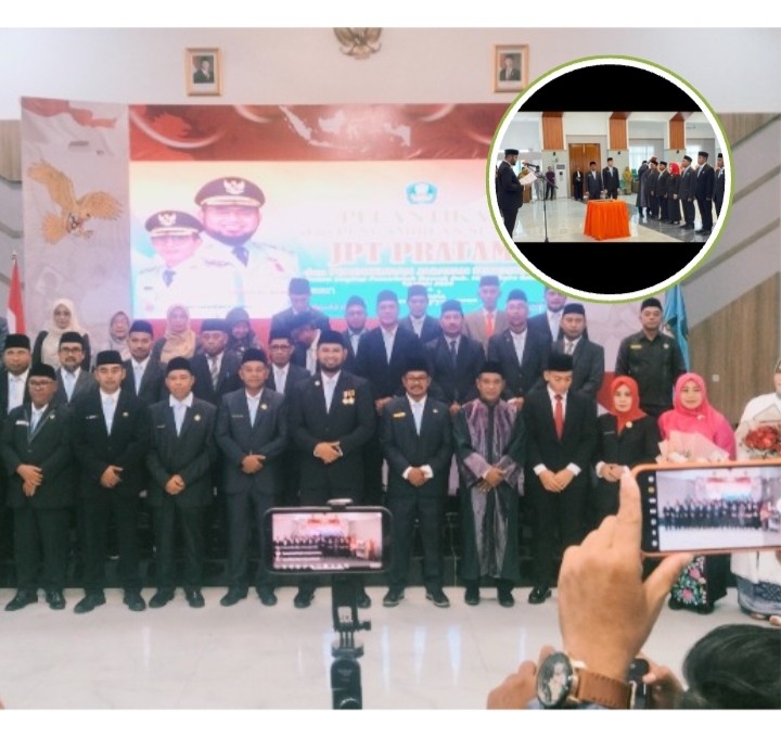 Foto bersama usai acara pelantikan.