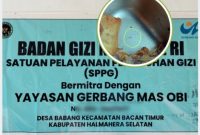 Dapur SPPG di Desa Babang Kecamatan Bacan Timur.