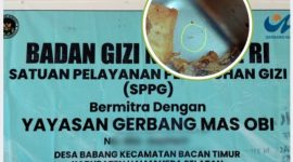 Dapur SPPG di Desa Babang Kecamatan Bacan Timur.