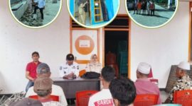 Camat Bacan Barat Utara, (BBU), Saiful Hasan, saat menggelar monitoring.