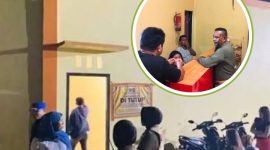 Satuan Polisi Pamong Praja (SATPOL PP), Kabupaten Halmahera Selatan, saat menggelar Razia.