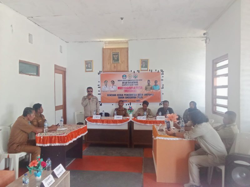 Musdes Pemdes Sabatang penetapan RKPDes Tahun 2026.