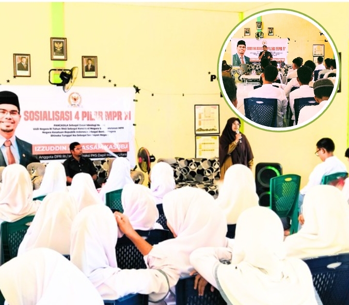 Sosialisasi 4 pilar Bangsa di SMA IT Insan Kamil, Selasa (25/11/2025).
