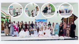 Dinas Dukcapil Halsel saat menggelar  Bukber di Mesjid Arrayyan.