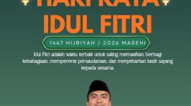 Benner Ucapan Selamat Idul Fitri 1447 H, Arfan Rusli Andili, Mahasiswa Hukum Universitas Nurul Hasan Bacan (Unsan Bacan).
