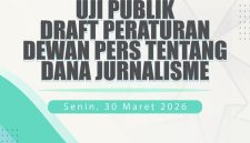 Pengumuman uji publik Dana Jurnalisme.