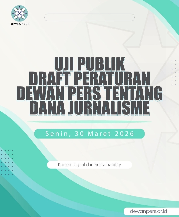 Pengumuman uji publik Dana Jurnalisme.