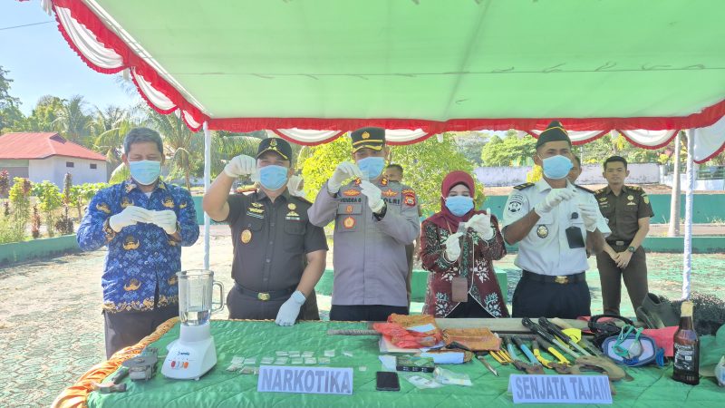 Pemusnahan Puluhan Barang Rampasan Tindak Pidana yang telah berkekuatan hukum  (Interaktif.)