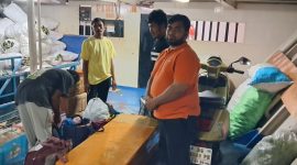Pemulangan Jenazah ke pulau Morotai melalui pelabuhan Babang menggunakan kapal.
