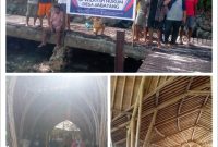 Foto bersama usai kegiatan bersih-bersih di area Wisata Pulau Kusu.