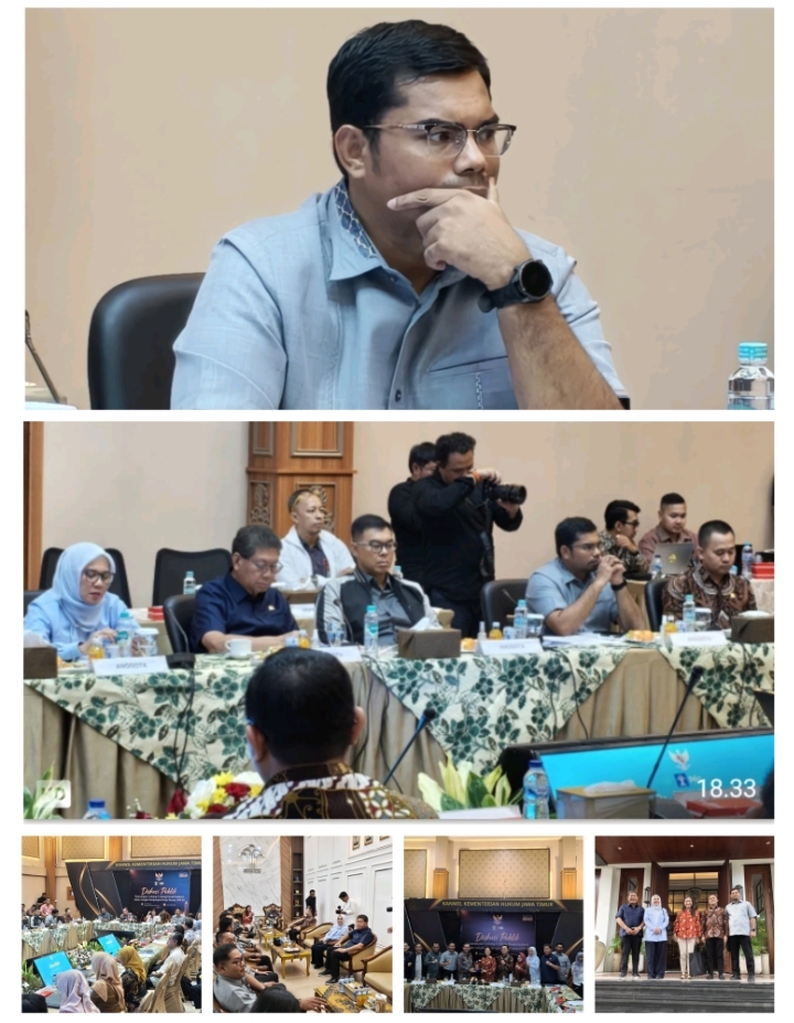 Izzuddin Alqassam Kasuba, anggota komisi VII DPR RI menghadiri Diskusi Publik RUU Desain Industri di Jawa Timur.