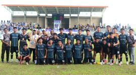 Foto bersama Management dan Skuad Bacan United usai laga melawan Oba Utama. (Shain).