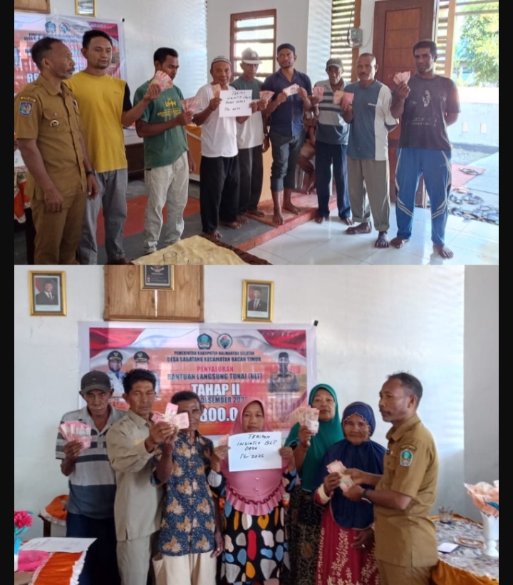 Penyaluran BLT dan Insentif Tokoh Agama serta  Lembaga Desa lainnya. (MalutInsight.net)