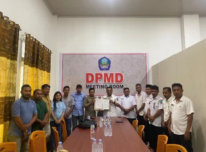 Pertemuan agenda revisi perbub No 10 THN 2022 tentang Pilkades dan 
MoU kerjasama Prodi Hukum Unsan dengan DPMD.