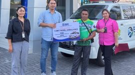 Penyerahan bantuan satu unit ambulans kepada Yayasan Al-Misbah, Halmahera Utara (Halut).