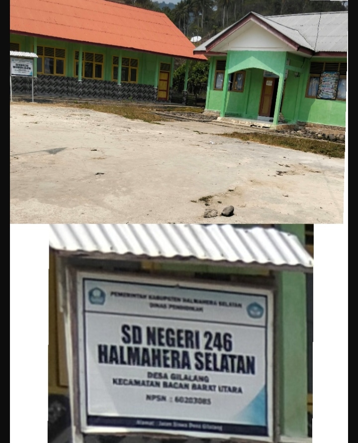 Sekolah SD Negri 246 Halmahera Selatan.